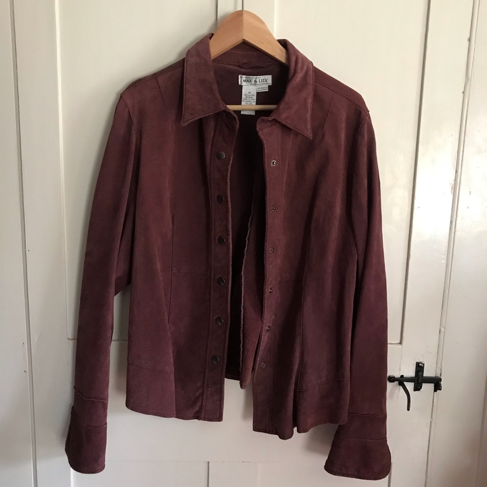 Genuine suede leather  jacket